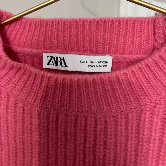 Thick Pink Zara knit, size large - Picture 4 of 4